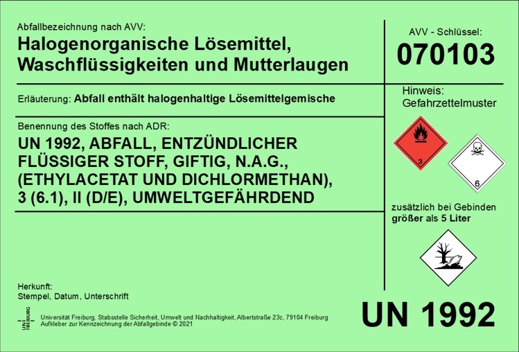 Lösemittel grün