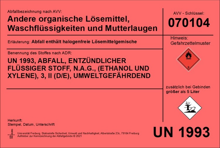 Lösemittel rot